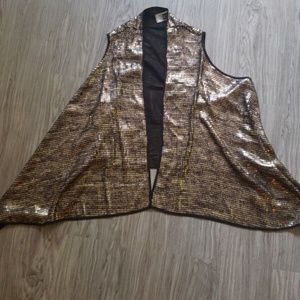 Gold sequins top